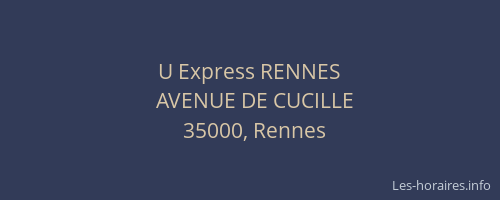 U Express RENNES