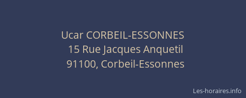 Ucar CORBEIL-ESSONNES