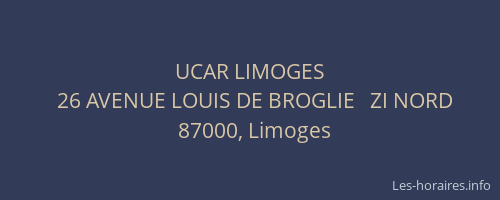 UCAR LIMOGES