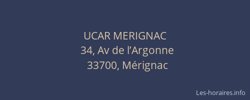 UCAR MERIGNAC