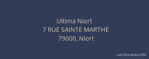 Ultima Niort