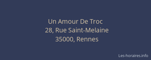 Un Amour De Troc