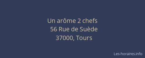 Un arôme 2 chefs