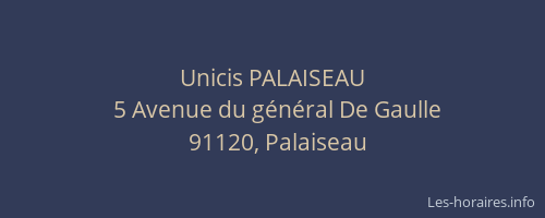 Unicis PALAISEAU