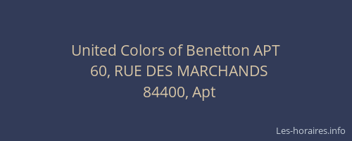 United Colors of Benetton APT