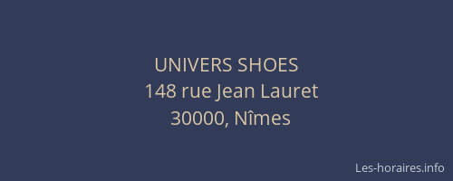 UNIVERS SHOES