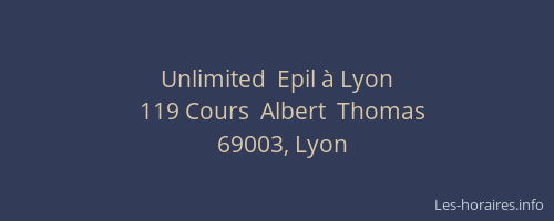 Unlimited  Epil à Lyon