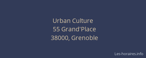 Urban Culture