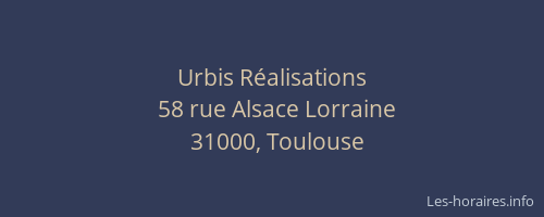 Urbis Réalisations