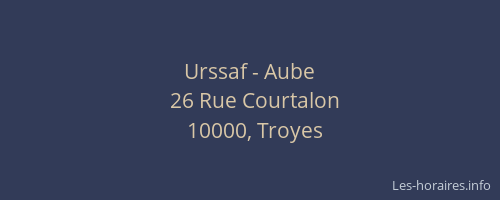 Urssaf - Aube