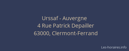 Urssaf - Auvergne