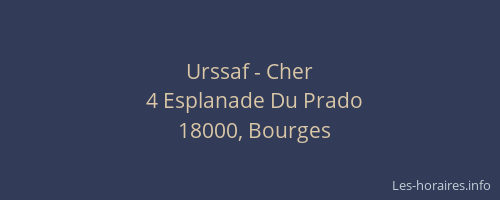 Urssaf - Cher
