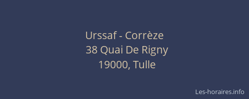 Urssaf - Corrèze