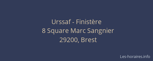 Urssaf - Finistère