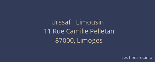 Urssaf - Limousin