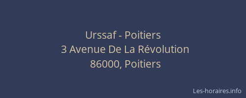 Urssaf - Poitiers