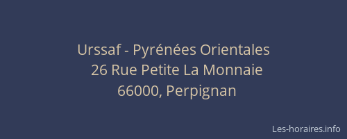 Urssaf - Pyrénées Orientales