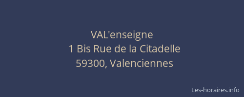 VAL'enseigne