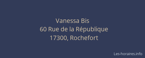 Vanessa Bis