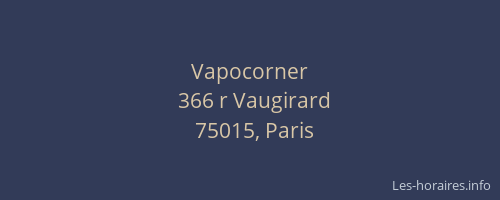 Vapocorner