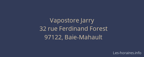 Vapostore Jarry