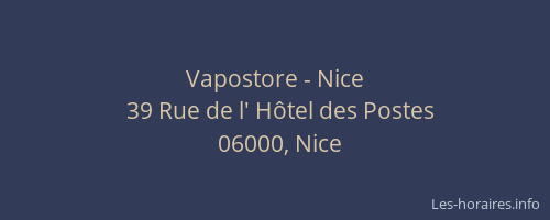 Vapostore - Nice