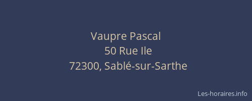 Vaupre Pascal