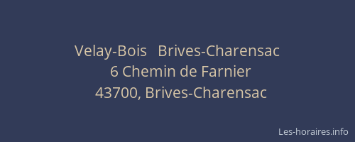 Velay-Bois   Brives-Charensac