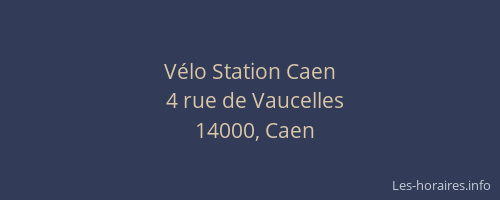 Vélo Station Caen