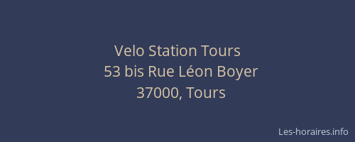 Velo Station Tours