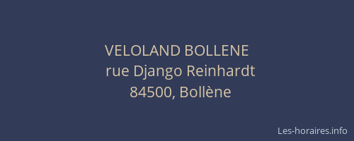 VELOLAND BOLLENE
