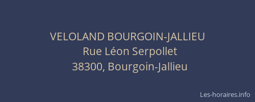 VELOLAND BOURGOIN-JALLIEU