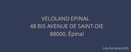 VELOLAND EPINAL