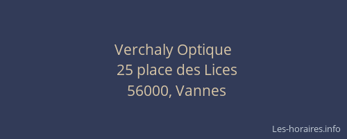 Verchaly Optique