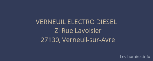 VERNEUIL ELECTRO DIESEL