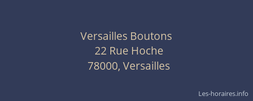 Versailles Boutons