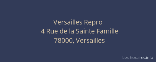 Versailles Repro