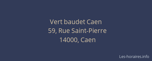 Vert baudet Caen