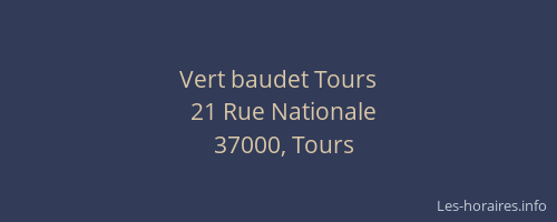 Vert baudet Tours