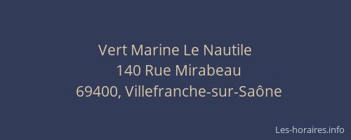 Vert Marine Le Nautile