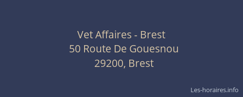 Vet Affaires - Brest