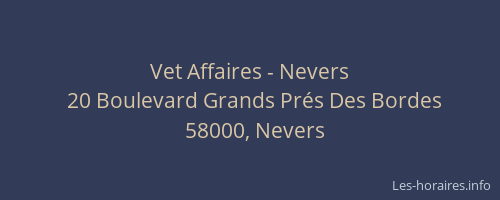 Vet Affaires - Nevers