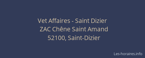 Vet Affaires - Saint Dizier