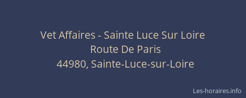 Vet Affaires - Sainte Luce Sur Loire