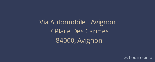 Via Automobile - Avignon