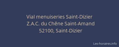 Vial menuiseries Saint-Dizier