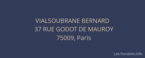 VIALSOUBRANE BERNARD