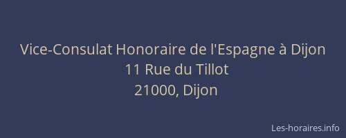 Vice-Consulat Honoraire de l'Espagne à Dijon