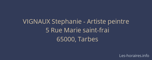 VIGNAUX Stephanie - Artiste peintre