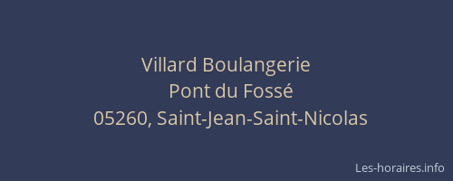 Villard Boulangerie